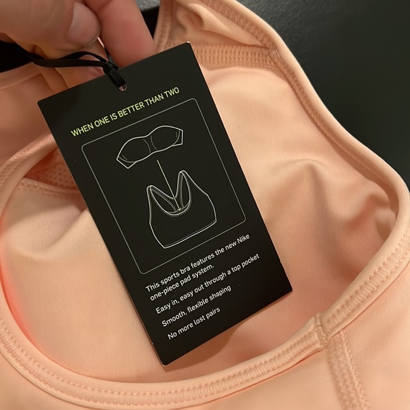 NWT peach pink nike sports bra - small - Picture 6 of 8